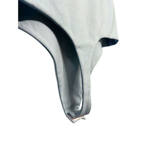 Susana Monaco Womens Aqua Long Sleeve Bodysuit With Collar workattire profession - Picture 7 of 11